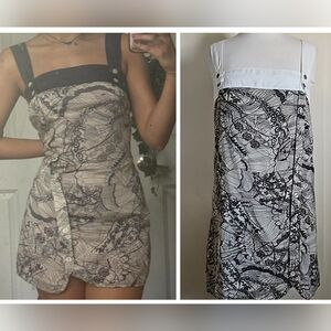 Diesel Wide Strapped Resort Wear Mini Dress Size Large